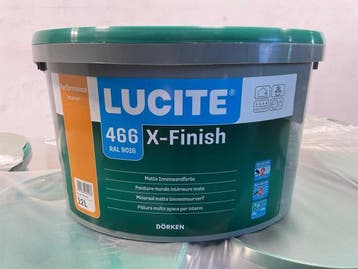 Veiling - 16x Matte muur- en plafondverf - 12 liter - wit RA, Nieuw