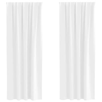 Gordijnen Set 2st Wit 225x140 | Tweedekansje | OP=OP, Ophalen of Verzenden, Zo goed als nieuw, Wit