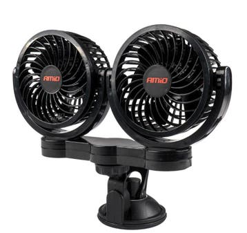 Duo auto ventilator - 4 inch - 24V - Met zuignap, Ophalen of Verzenden, Nieuw
