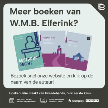 Bestuursrecht - W.M.B. Elferink 9789462128965, Verzenden, Gelezen, W.M.B. Elferink