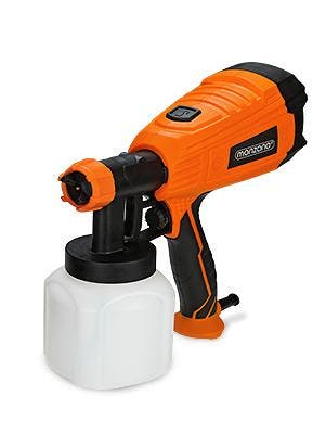 Elektrische Verfspuit Oranje/Zwart 500W 800ml (Gereedschap), Doe-het-zelf en Verbouw, Verzenden, Nieuw