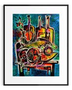 Simeon Gonzales - Bodegon en Azul XL