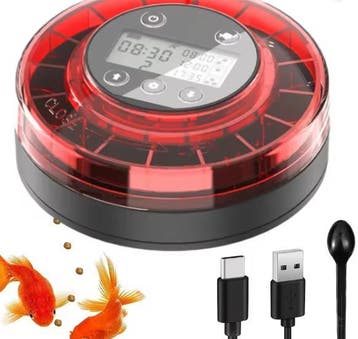 Aquarium Voerautomaat – USB Oplaadbare Visvoeder 100g, Verzenden, Nieuw