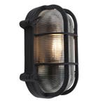 Industriële buitenlamp zwart, Luce, IP44, Ophalen of Verzenden, Nieuw, Glas, Wandlamp