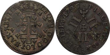 60 Deniers 1726, Frankreich-lothringen Leopold I 1690-1729, Verzenden