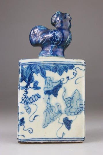 Chinees zegel Stempel Sculptuur Gewicht - Merk - Porselein,