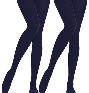 Panty - 2-Pack - Blikdicht - 60 Denier - Donkerblauw, Verzenden, Nieuw