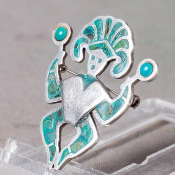 Decoratief ornament - Taxco - Mexico - Broche 925 zilver