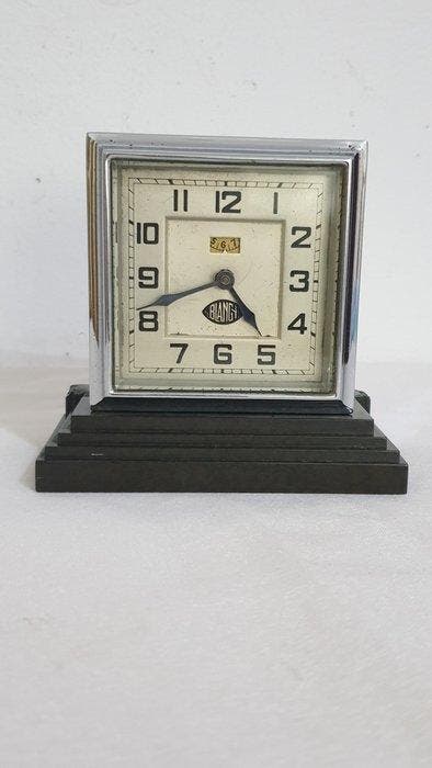 Wekker - Metaal - 1930-1940 - Blangy Art Deco-tafel, Antiek en Kunst, Antiek | Klokken