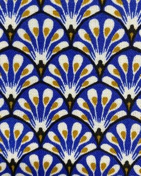 Cretonne Katoen Pauw Blauw, Nieuw, Blauw
