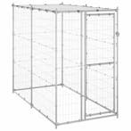 vidaXL Hondenkennel buiten met dak 110x220x180 cm, Dieren en Toebehoren, Verzenden, Nieuw