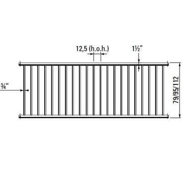 Spijlhek jongvee 79 cm hoog, lengte 215 cm, Dieren en Toebehoren
