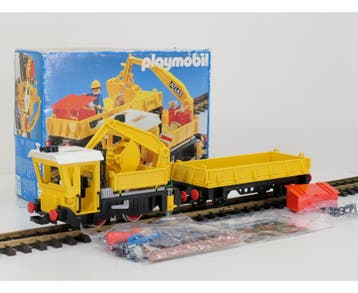 Playmobil 4053 Kraanlok met wagon onbespeeld, Ophalen of Verzenden, Gebruikt, Wagon, Analoog