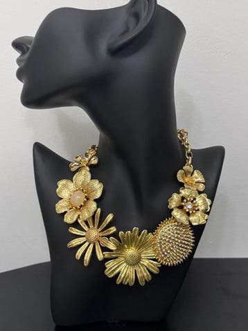 Oscar De La Renta - Verguld - Halsketting