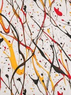 Gratis verzending! TexStilArt - POLLOCK - Exclusieve stof, Nieuw