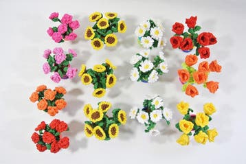 Kleine Bloempjes in een Potje Haken - Haakpret Anja Toonen, Hobby en Vrije tijd, Breien en Haken, Ophalen of Verzenden, Nieuw