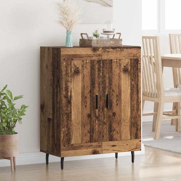 vidaXL Dressoir Oud Hout 69,5 x 34 x 90 cm Gemonteerd hout, Verzenden, Nieuw, Overige houtsoorten, Minder dan 50 cm