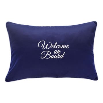 Bootkussen Santorini Welcome Navy 60x40cm 2 stuks-Navy, Watersport en Boten, Ophalen of Verzenden, Nieuw