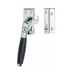 Raamsluiting met slot skg1 links ton 400 chroom met ebben..., Doe-het-zelf en Verbouw, Hang- en Sluitwerk, Ophalen of Verzenden