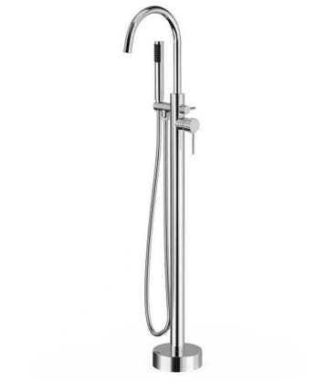 Staande Badkraan Fuji - Chroom - Badkraan met Handdouche, Verzenden, Nieuw, Kraan