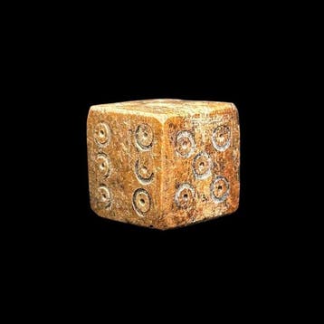 Oud-Romeins, Keizerrijk Been dobbelsteen - Ancient Roman