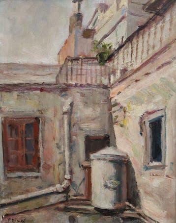Francisco Diaz Sanchez (1912-1982) - El Patio Soleado