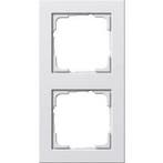 Gira E2 Afdekraam 2 voudig zuiver wit (hagelwit) 021229, Nieuw, Stopcontact