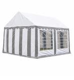 Classic Plus Feest-tent PVC 4x4x2 mtr in Wit-Grijs, Verzenden, Nieuw