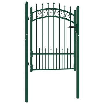 vidaXL Hekpoort EMMEN met stalen pinnen 104x109,5 cm groen, Verzenden, Nieuw