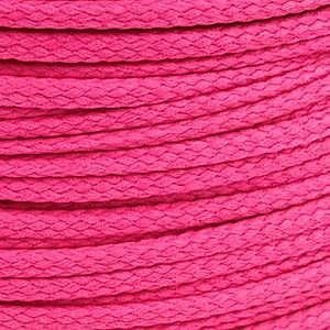 1 meter sieradenkoord c.a. 4 x 3mm kleur Dark Fuchsia Pink, Ophalen of Verzenden, Nieuw, Draad