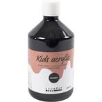 Acrylverf Glossy, zwart, 500 ml/ 1 fles, Nieuw