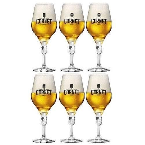Cornet Oaked bierglazen - 33cl, 50cl, 57cl - 6 stuks, Verzamelen, Biermerken
