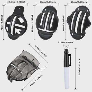 8-delige Golf Bal Lijn Marker Set: 4 Templates & 4 Kleuren M, Sport en Fitness, Verzenden, Nieuw