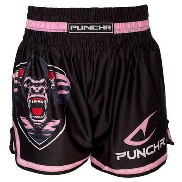 PunchR™ Beast Mode Muay Thai Fight Short Zwart Roze, Ophalen of Verzenden, Nieuw