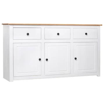 vidaXL Dressoir Panama Range 135x40x80 cm massief grenenhout, Verzenden, Nieuw, Grenenhout, Minder dan 50 cm