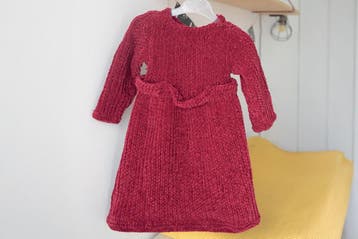 Breipatroon Meisjesjurk Velvet - voor 6 maanden t/m 3 jaar, Hobby en Vrije tijd, Ophalen of Verzenden, Nieuw