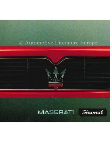 1992 MASERATI SHAMAL BROCHURE ENGELS SPAANS, Nieuw, Author