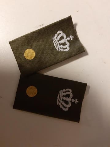 Defensie GVT epauletten Adjudant met kroon (Emblemen), Boeken, Ophalen of Verzenden, Nieuw