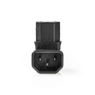 C13 (v) naar C14 (m) connector | Nedis (Haaks), Verzenden, Nieuw