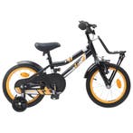 vidaXL Kinderfiets 14 Inch voor 3-5 jaar oud Oranje en Zwart, Fietsen en Brommers, Verzenden, Nieuw