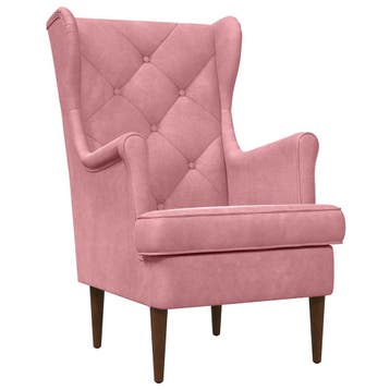 vidaXL Fauteuil Roze Fluweel, Huis en Inrichting, Fauteuils, Verzenden, Nieuw