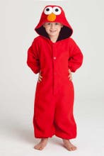 Onesie Elmo Pak Kind Kostuum 128-134 Rood Elmopak Jumpsuit P, Ophalen of Verzenden, Nieuw, 134 t/m 140