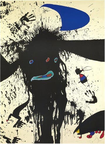 Joan Miró (1893-1983), daprès - La Ruisselante lunaire