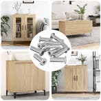vidaXL Slotmoer 2857 pcs Zilver Staal, Verzenden, Nieuw