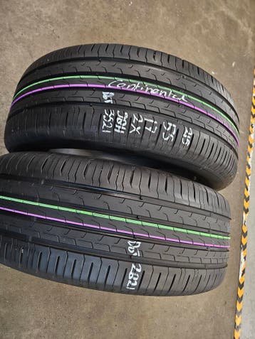 215/55/17 98H CONTINENTAL ZOMERBANDEN 6,4MM PROFIEL 2X, Ophalen, 17 inch, Band(en), Personenwagen