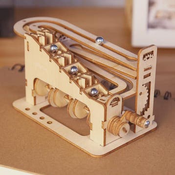 Houten 3D Puzzel: Spiraal Marble Run Modelbouw Kit voor Volw, Verzenden, Nieuw