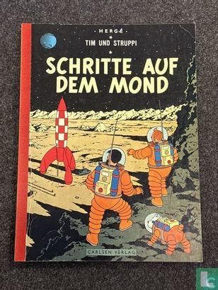 Kuifje - Schritte auf dem Mond - 1967, Eén stripboek, Verzenden, Gelezen, Remi, Georges.