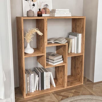 Modulair meubelset Hustersurd 2-delig eikenkleurig [en.casa], Huis en Inrichting, Tafels | Salontafels, Verzenden, Nieuw
