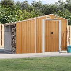 vidaXL Tuinschuur 277x192,5x179 cm gegalvaniseerd staal, Tuin en Terras, Tuinhuizen, Verzenden, Nieuw