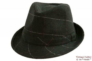 Gleufhoed Trilby Hawkins vissengraat groen 57, 58, 59 en 60, Ophalen of Verzenden, Nieuw, Hoed